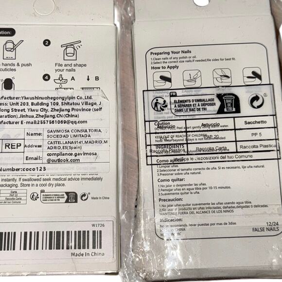 New Press On Nails Bundle of 3 Ghostface Horror Blue & Green Marble Reusable - Picture 6 of 16